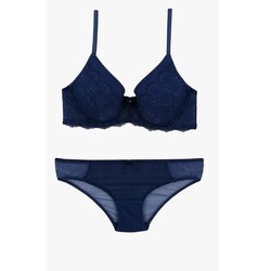Pierre Cardin 4680 Sütyen Takımı Mavi 85B