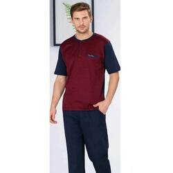 Pierre Cardin 5410 Erkek Pijama Takımı Bordo M