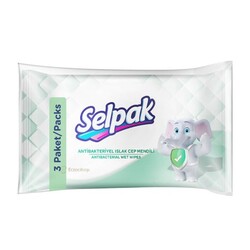 Selpak Antibakteriyel Islak Cep Mendili 3'lü
