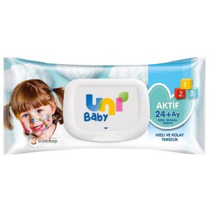 Uni Baby Aktif Sensitive Islak Havlu 90'lı