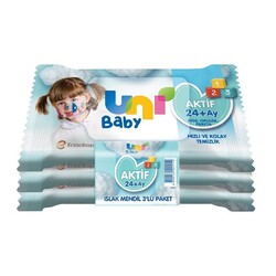 Uni Baby Islak Cep Mendili Aktif 3x15
