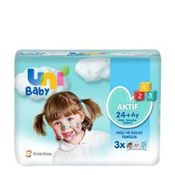 Uni Baby Islak Havlu Aktif 24+Ay 3x52'li